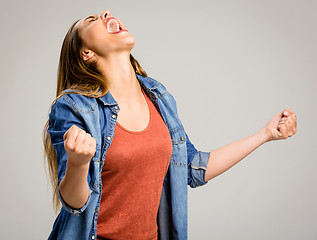 Image showing Happy woman