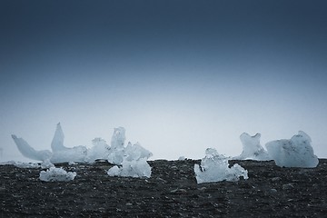 Image showing Icebergs at glacier lagoon 