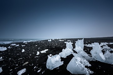 Image showing Icebergs at glacier lagoon 