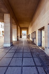 Image showing Stone hallway angle shot