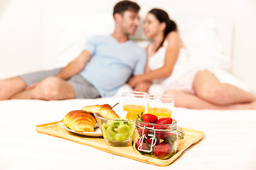 Image showing Breakfast in bed