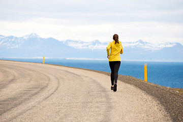 Image showing Winter running