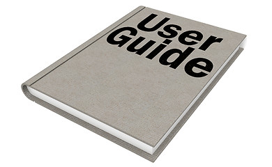 Image showing User guide Isolated on the white background