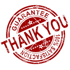 Image showing Red thank you stamp 