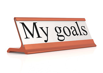 Image showing My goals table tag 