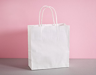 Image showing white paper shopping bag