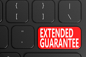 Image showing Extended Guarantee on keyboard