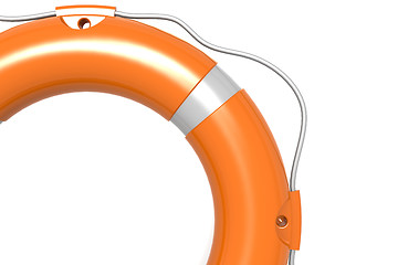 Image showing Life buoy in white