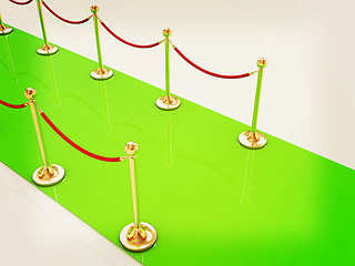 Image showing 3d illustration of path to the success. 3D illustration. Vintage