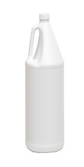 Image showing white plastic bottle isolated