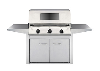 Image showing Stainless steel gas cooker with oven