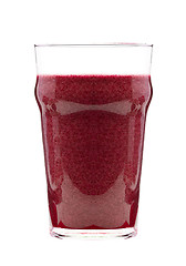 Image showing strawberry juice isolated