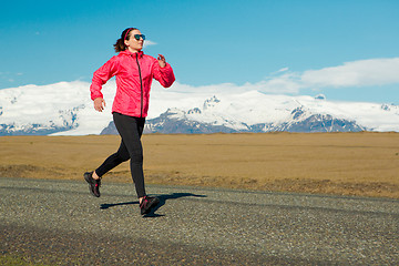 Image showing Woman running