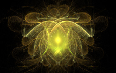 Image showing Yellow fractal