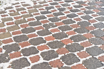 Image showing snow on pavement