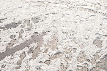 Image showing foot prints