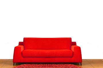 Image showing Red sofa