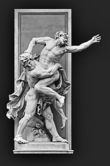 Image showing Hercules and Antaeus