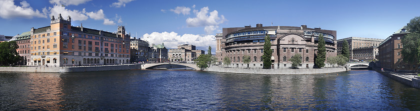 Image showing The parliament building (Riksdagen) , Stockholm, Sweden 
