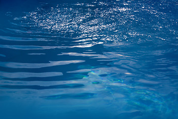 Image showing Abstract blue water sea for background