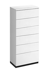 Image showing White wooden drawers cabinet