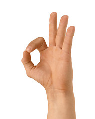 Image showing hand sign