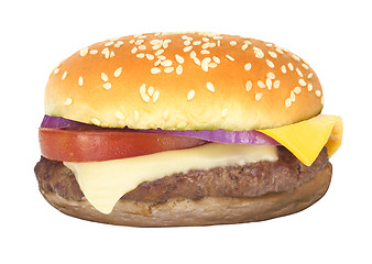 Image showing hamburger on white background