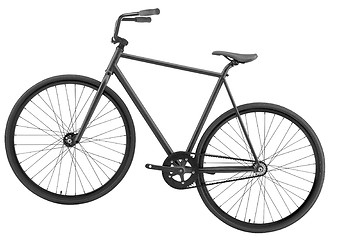 Image showing Bicycle over white background