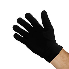 Image showing black glove isolated