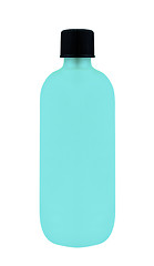 Image showing Blue shampoo bottle