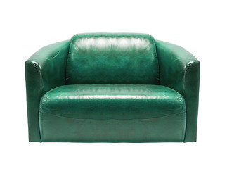 Image showing leather armchair isolated