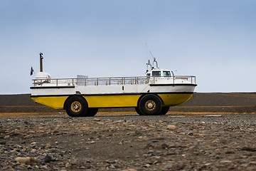 Image showing Amphibian vehicle closeup