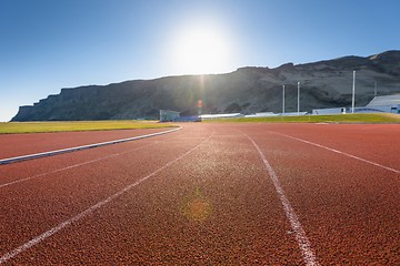 Image showing Running track outdoors