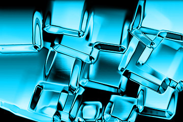 Image showing abstract blue ice texture
