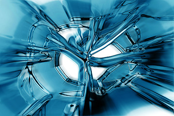 Image showing abstract blue ice texture