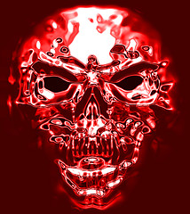 Image showing abstract human skull