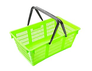 Image showing Shopping basket on white