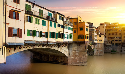 Image showing Bridge Vecchio in Florence