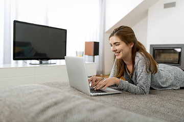 Image showing Working at home while listen music