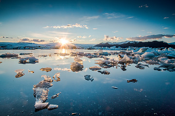 Image showing Jokulsarlon Glaciar Lagoon