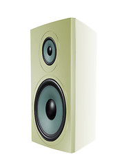 Image showing Audio speaker on white