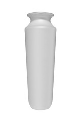 Image showing White vase isolated
