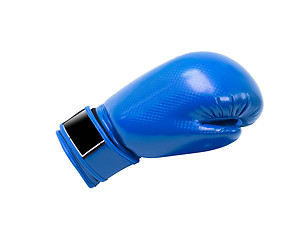 Image showing Blue protective boxing glove