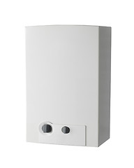 Image showing White home gas-fired boiler