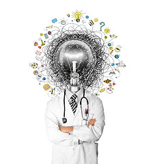 Image showing lamp head doctor man have got an idea