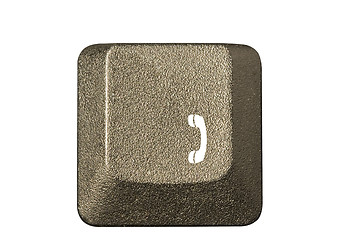 Image showing computer key in a keyboard with letter, number and symbols