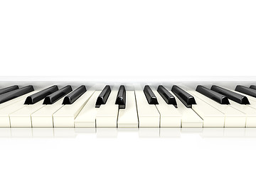 Image showing classic piano keys background