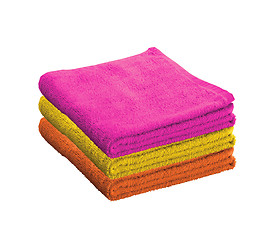 Image showing Bath towels isolated