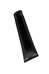 Image showing Black cream tube