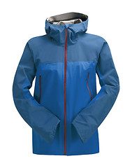 Image showing Rain Jacket Blue isolated